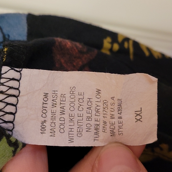 Like New Rainbow Zebra Striped V-Neck T-Shirt - Picture 4 of 5